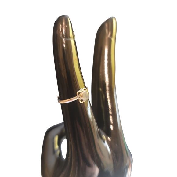 925 Sterling Silver Moonstone Ring - Picture 3 of 3